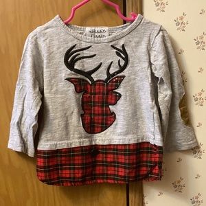 Jessie Lizzie reindeer long sleeve 12-18 months